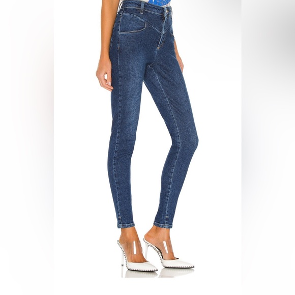 REVOLVE One Teaspoon Preachers High Waist Skinny in Soho Blue - Picture 3 of 10